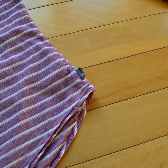 Mountain Hardwear Shirt Purple Stripes Button Up V Neck Casual Outdoor Size M - Picture 8 of 11